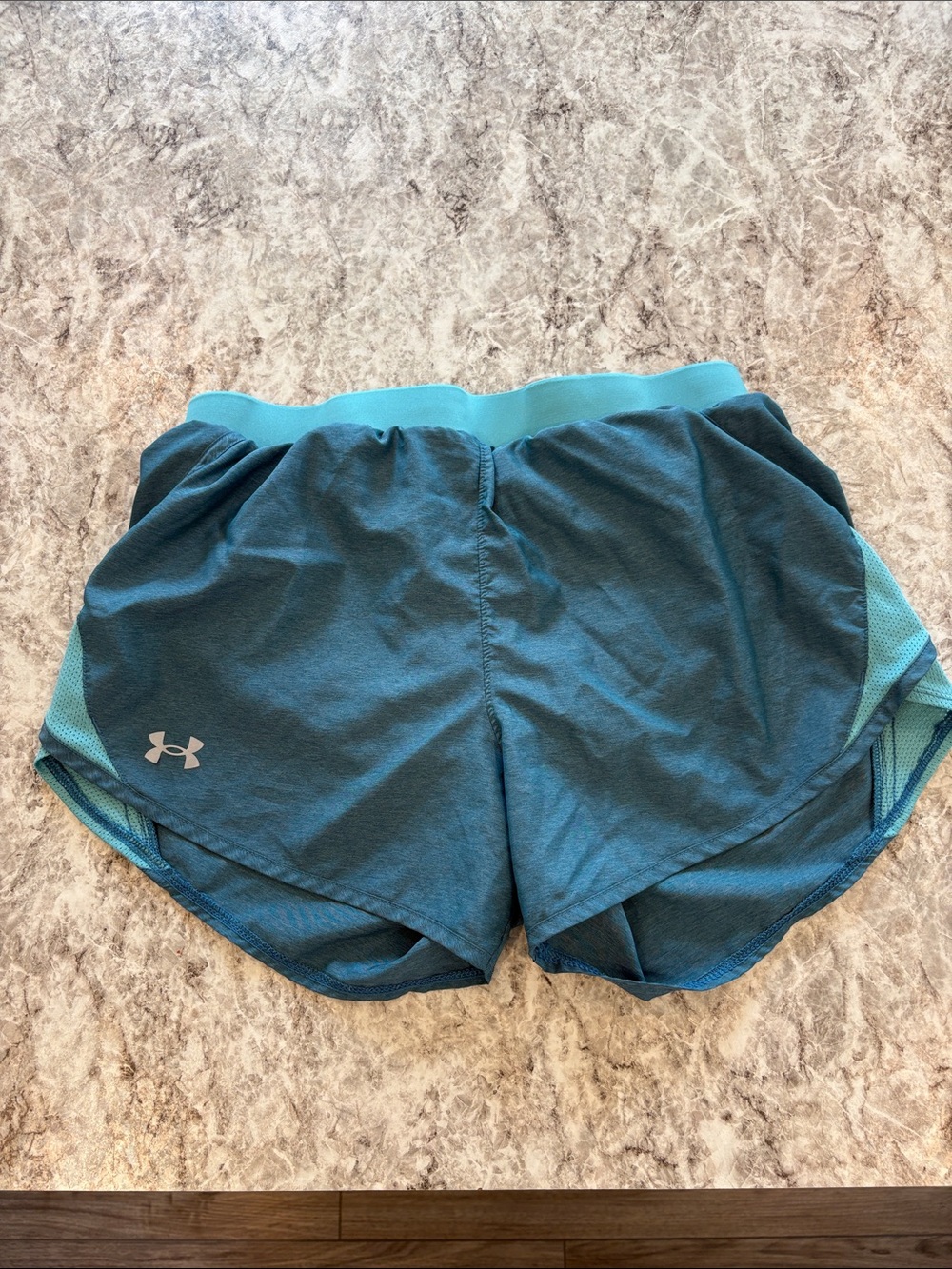 Under Armour Women's Teal Two-Tone Athletic Shorts